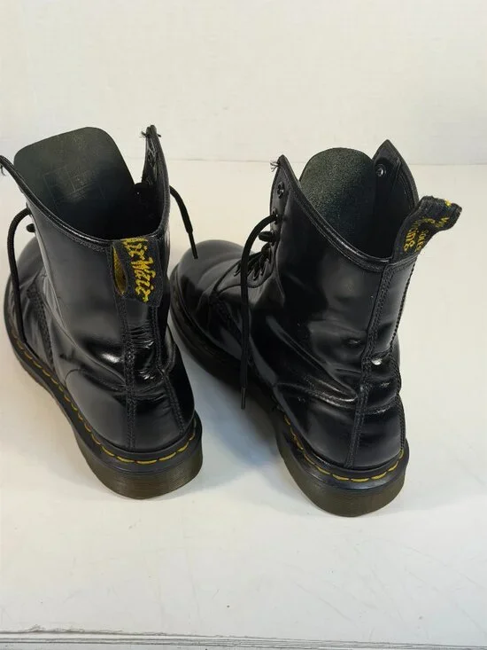 DR MARTENS Black leather military type boots M-8 /L -9 - Picture 6 of 11
